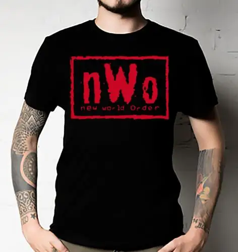 Adult New World Order nWo Wrestling Wolfpac Black T-Shirt Unisex All Size