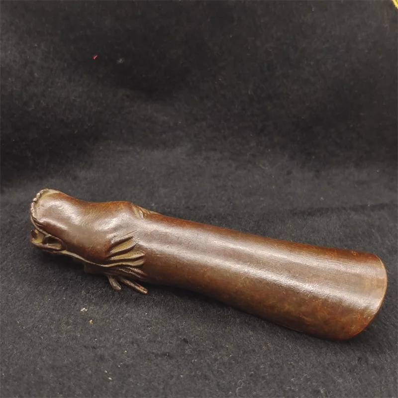 خمر النحاس التنين رئيس الشاي المجارف مجرفة القهوة ملعقة شاي أسود مسحوق ملعقة صغيرة Teaware حفل Gongfu الشاي الملحقات