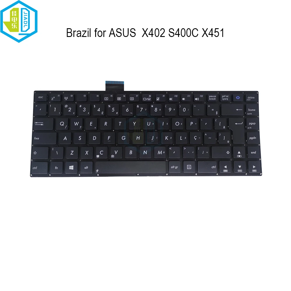 Sutiã teclado brasileiro para asus vivobook s400 x402 k451 s400ca s400c x402ca f402 s451 r408ca brasil teclados de laptop 4108br00