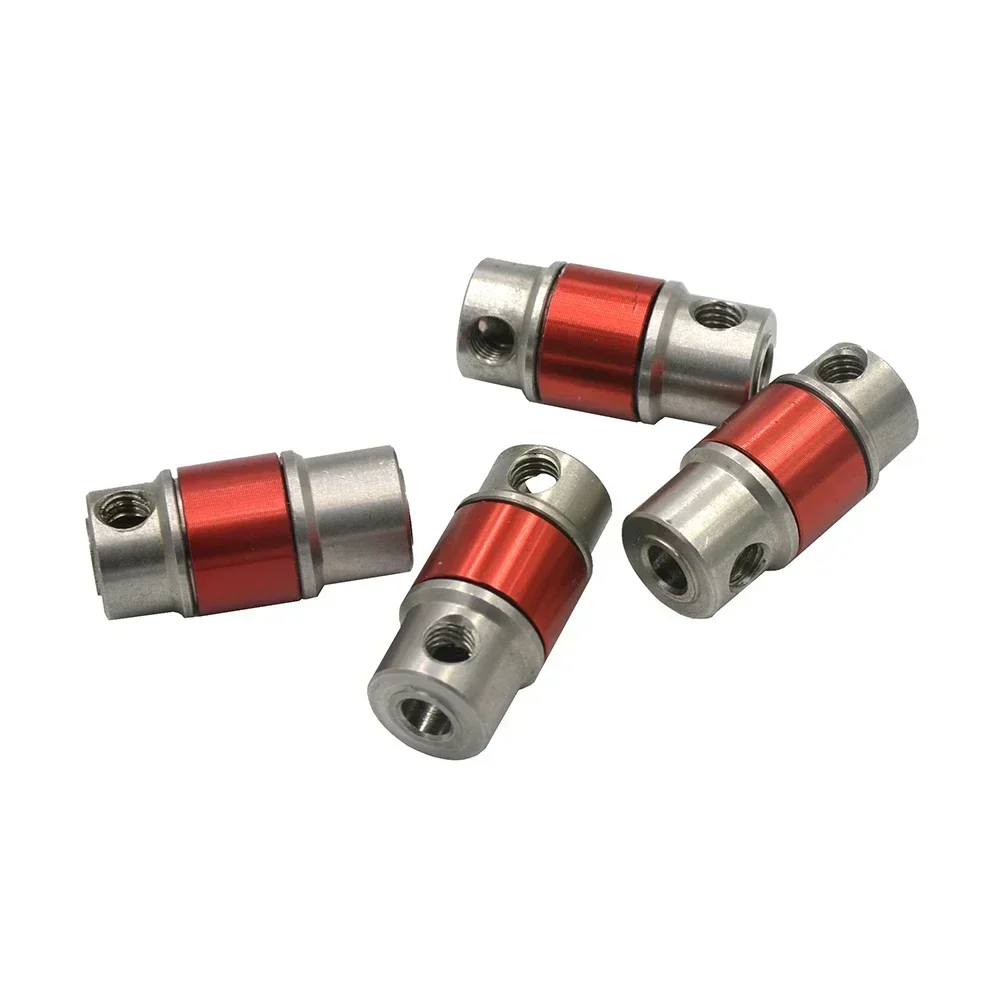 Stainless Steel Coupler For Motor Gas Oil Boat Coupling RC Fuel RC Ship Connection Couplings 3.18-4mm/ 4-4mm/ 4- 5mm