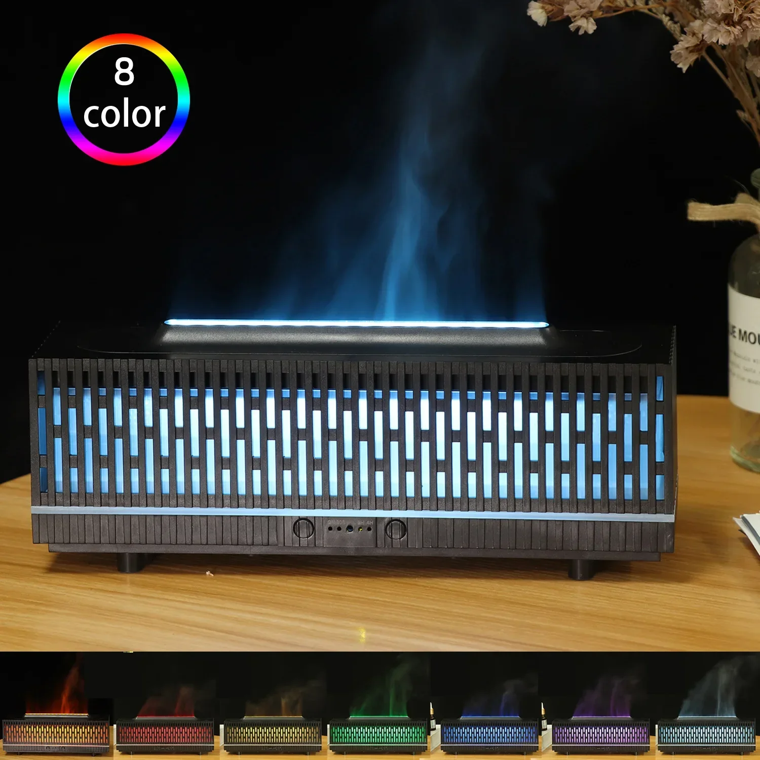 2024 New Fireplace Flame Humidifier Bedroom Lasting Fragrance Machine Simulated Flame Aromatherapy Machine Household Fireplace