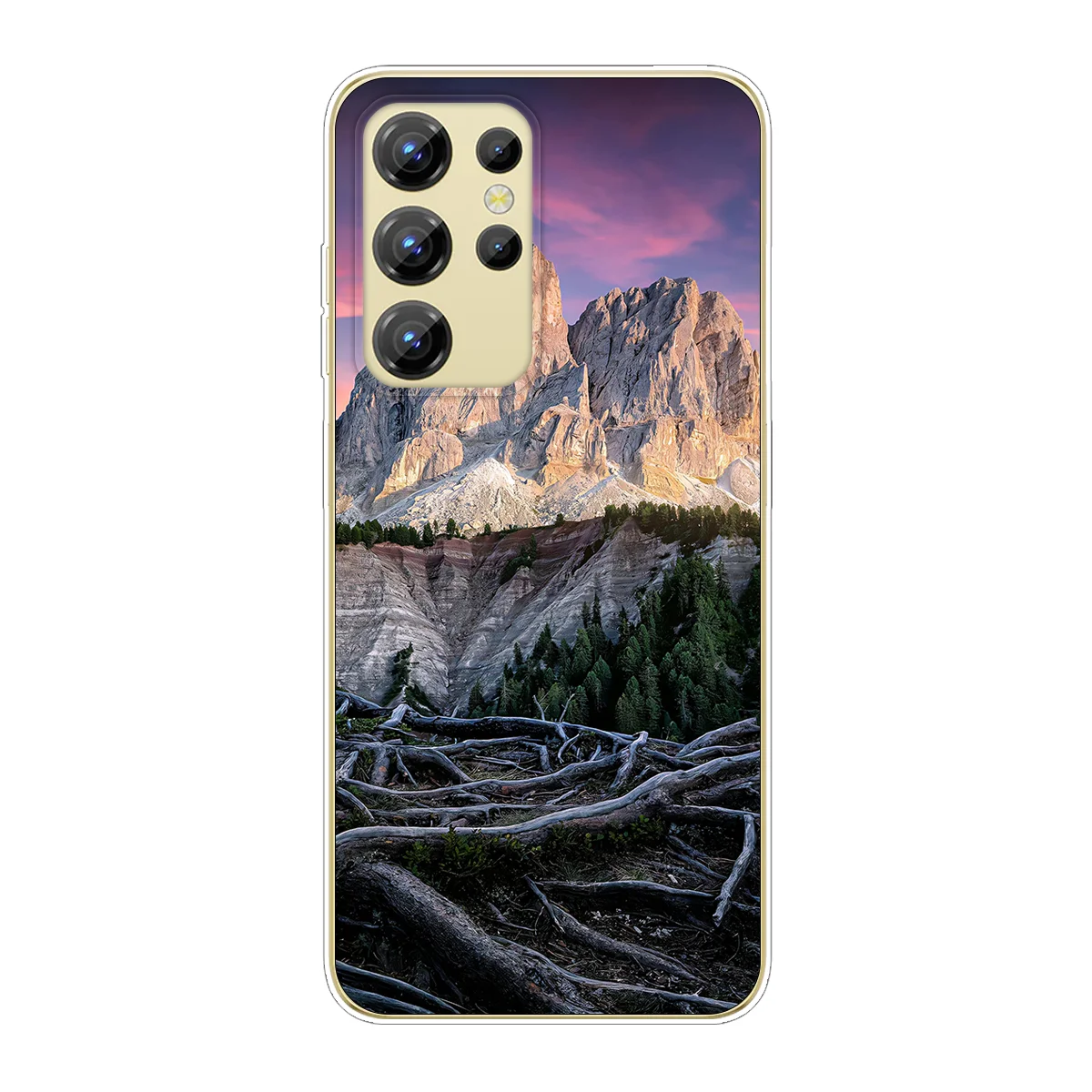 Funda transparente con diseño - Phone Cases Yellow reseña y precio