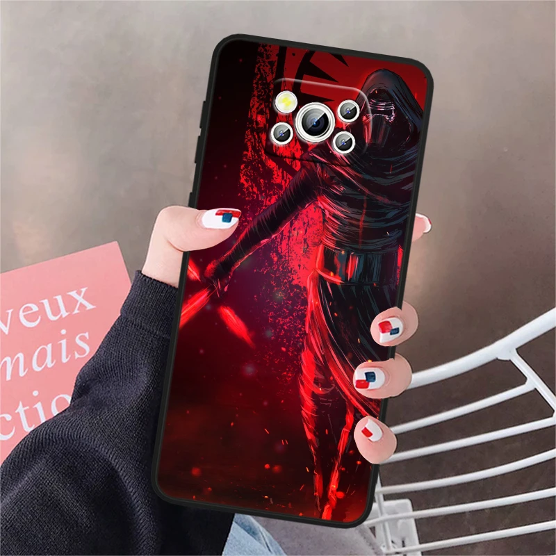 S-tar W-ars Disney For POCO X6 M6 C55 C50 C40 C3 F5 F4 F3 M6 M5 M4 4G 5G GT Pro Silicone Black Phone Case