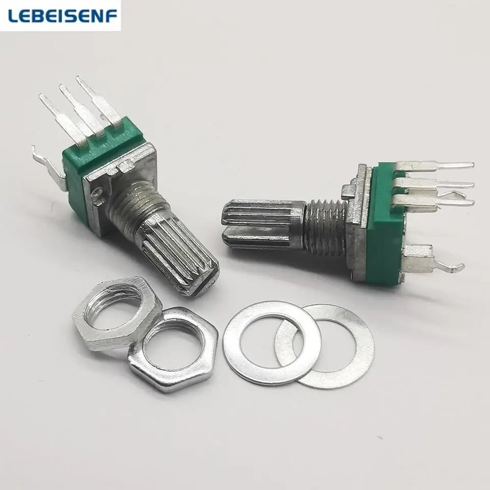 5pcs/lot Sealed RK097N single vertical potentiometer B10K  B100K-A10K A100K handle 15MM flowers