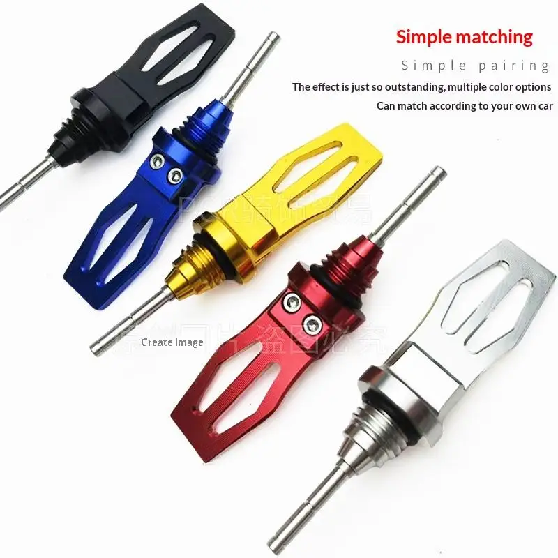 Motorcycle Oil Level Meter High Precision CNC Aluminum Universal Scooter Replacement Accessory for Daily Repair