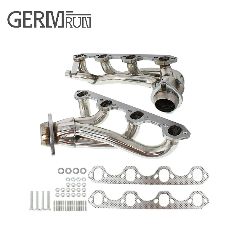 

Shorty Stainless Exhaust Manifold Headers For 87-96 Ford F150 / F250 / Bronco