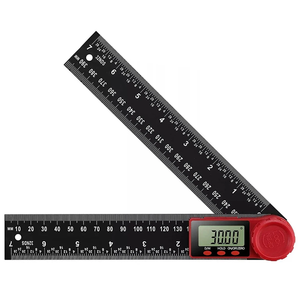 2-in-1 Digital Angle Meter Inclinometer Digital Angle Ruler Electronic Goniometer Protractor Angle Finder Measuring Tool