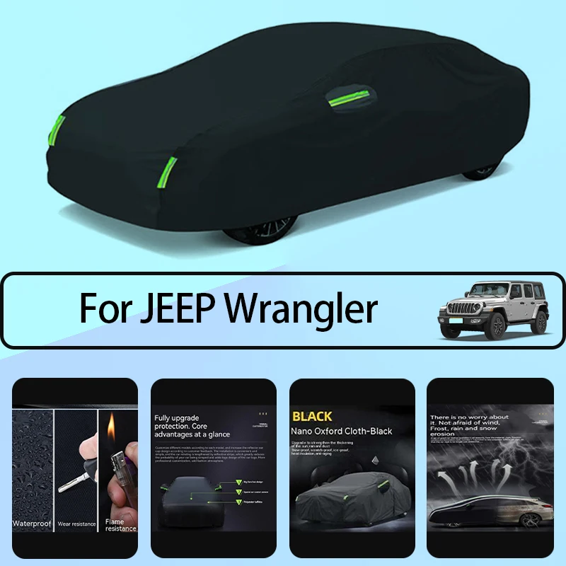 Para jeep wrangler roupas de automóvel proteção solar proteção contra neve e proteção contra geadas escudo automático quatro