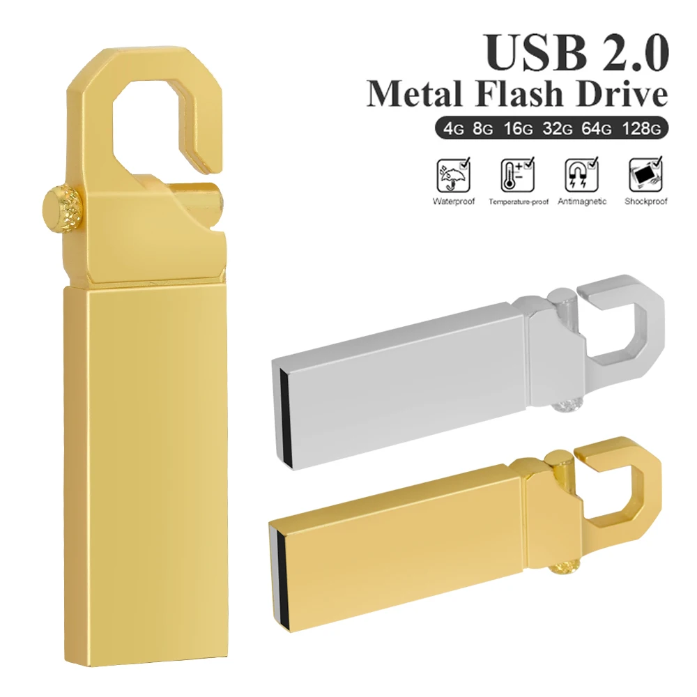 Metalowe dysk Flash Usb 128GB dyski typu flash 4Gb 8Gb 16Gb Pen Drive 32Gb 64Gb cle usb флэш-накопител 2.0 Flash Stick pendrive dysku U