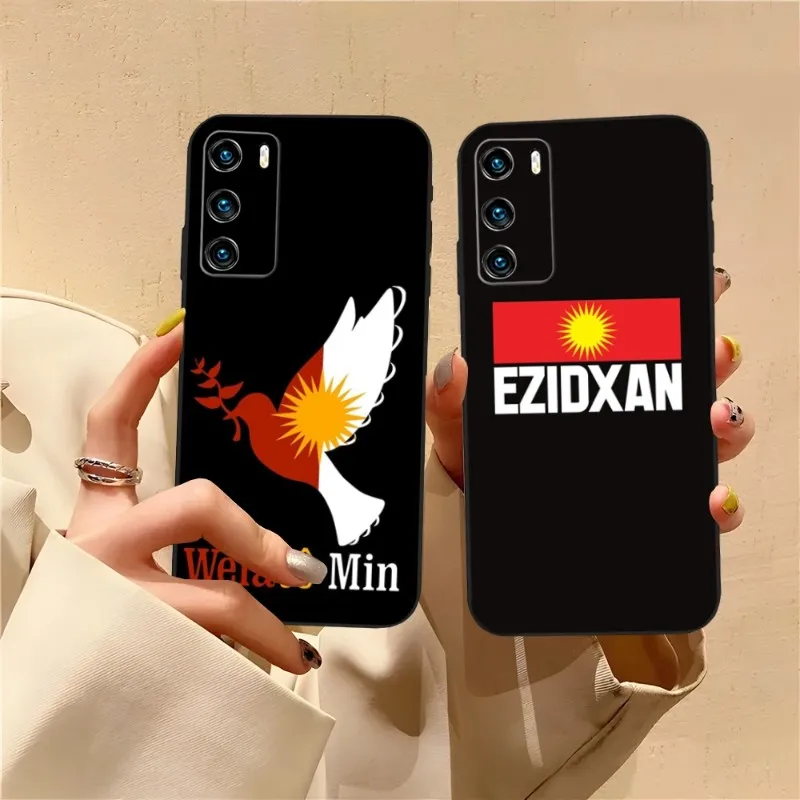 Yazidi Ezidi Flag Phone Case For Honor 50 50Pro 10 30 20 I Pro S SE V40 V30Pro V20 V9 V8 X30 X20 X10 X10Max Fundas Cover