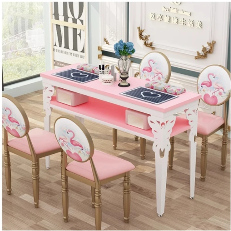 European Chairs Nail Desk Storage Luxury Professional Drawers Manicure Table Simples Makeup Mesa Manicura Beauty Furniture