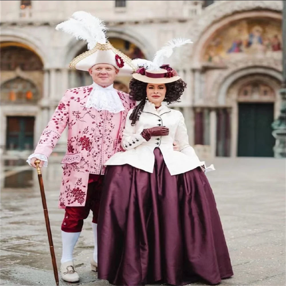 18th Century Victorian Rococo Baroque Dress Historical Aristocratic Gentleman Tuxedo Suit Venice Ball Gown