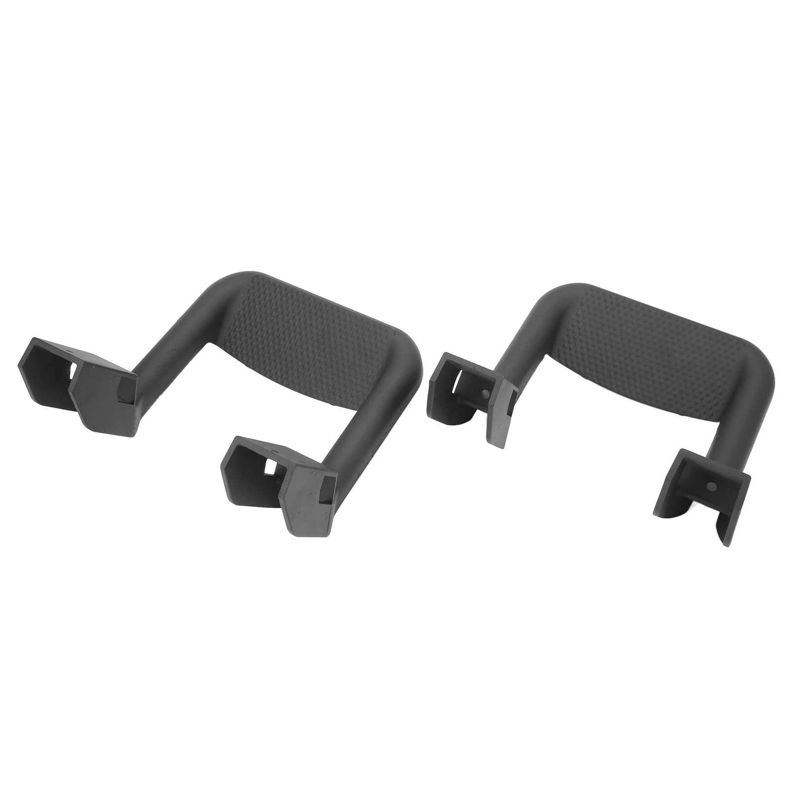 Black Powder Coated Cast Aluminum Truck Side Step Pair, Anti-slip Running Board Universal For Chevy Ford GMC Dodge RAM