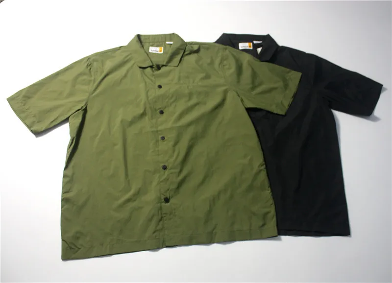 

Мужская летняя легкая быстросохнущая повседневная рубашка с коротким рукавом, легкая складная куртка с простым дизайном