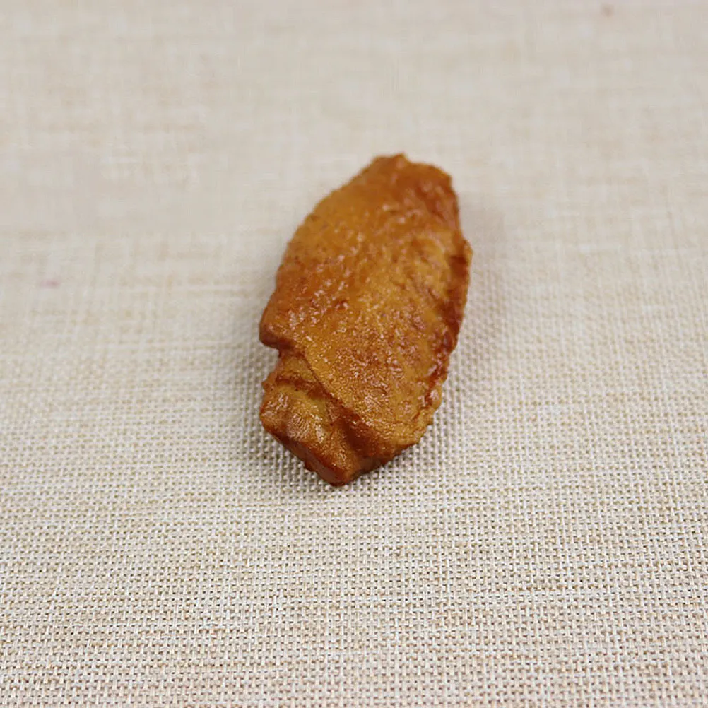 3Pcs Simulation Food Fake Chicken Feet Drumstick Wing Middle Joint Decorative Photo Drawing Teaching Tool