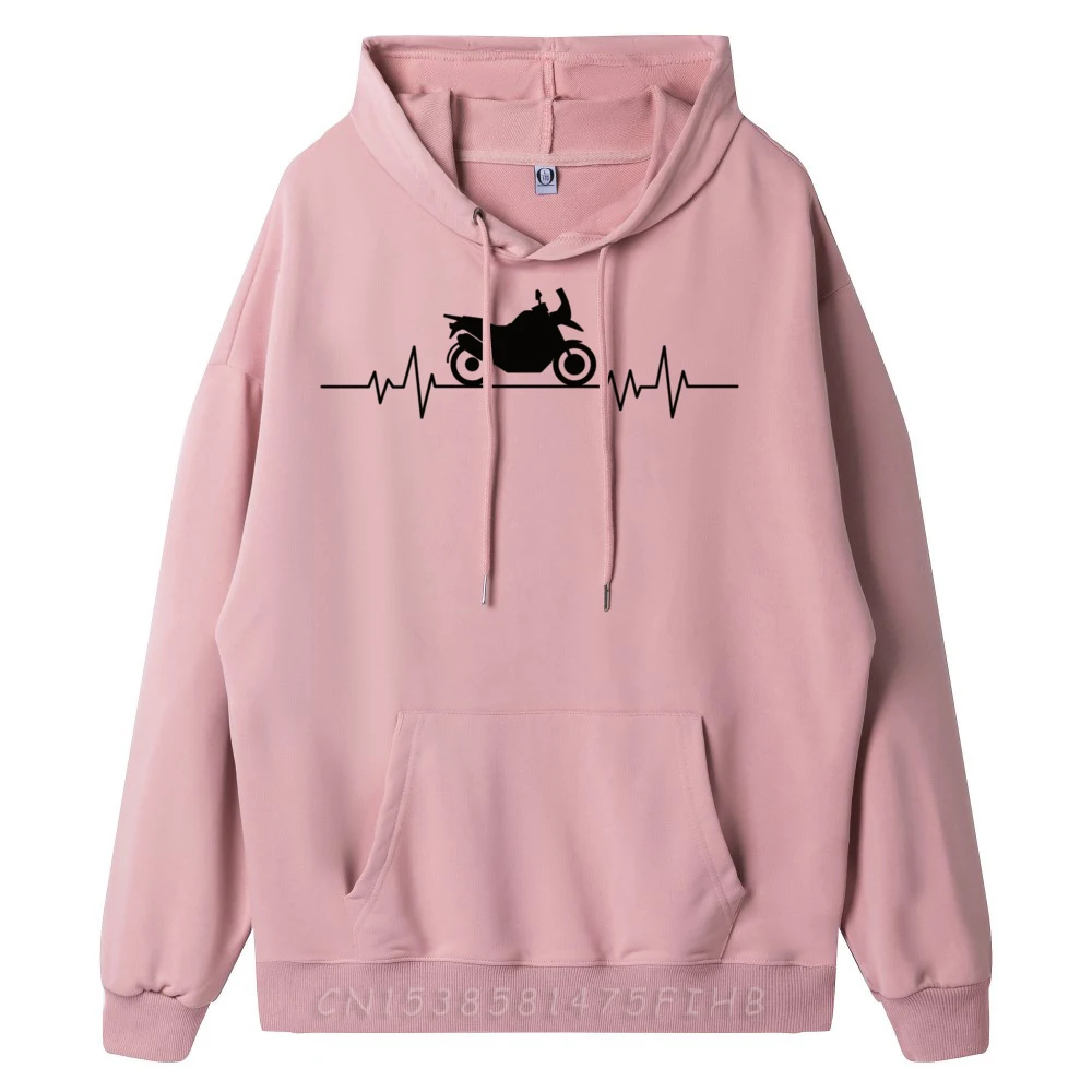 Motorbike Heartbeat Biker Motorcyclist Sport Cruiser Designer Hoodie Men Funny Gifts Sweatshirts Crazy