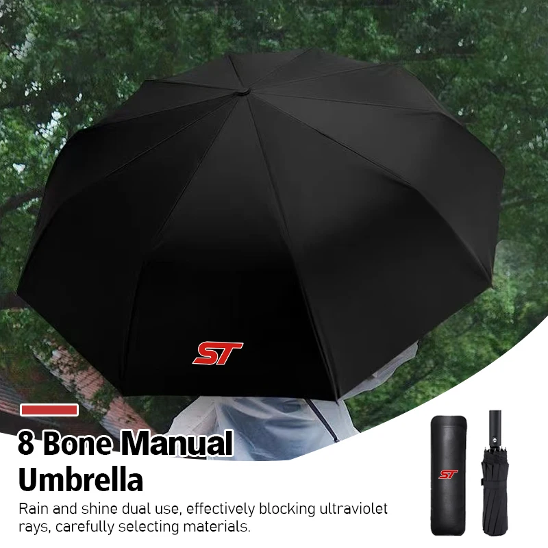 12 Bone Car Logo Automatic Umbrella Folding Windproof Sunshade For Ford Escape Expedition Taurus Ecosport C-MAX Galaxy ST
