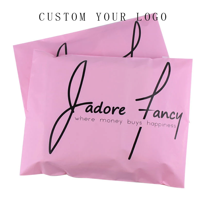 Logo personalizzato stampa Matte Luxury Polymailer 10*13 imballaggio di abbigliamento in plastica Poly Mailer Bag Cute Pink