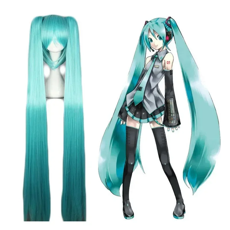 

Cute Miku girl new fashion versatile sweet personality creative anime universal tiger mouth clip double ponytail wig