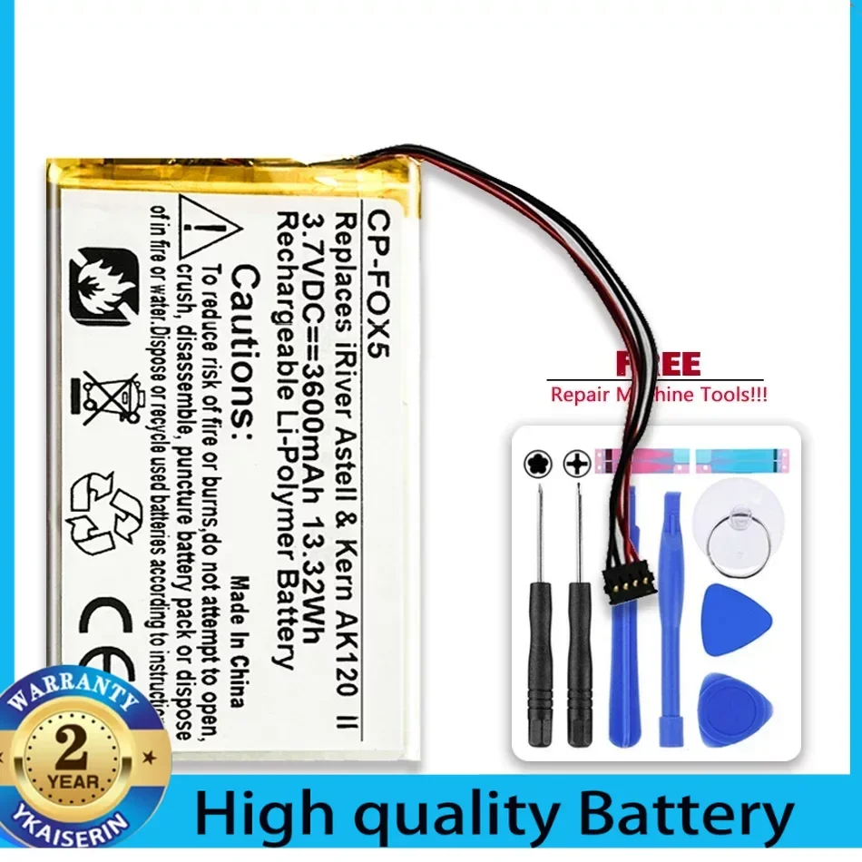 3500mAh Replacement Cell Phone Battery for FIIO X1 X3 X5 X7 II Speaker Music Player Portablet Batteries Warranty 1 Year