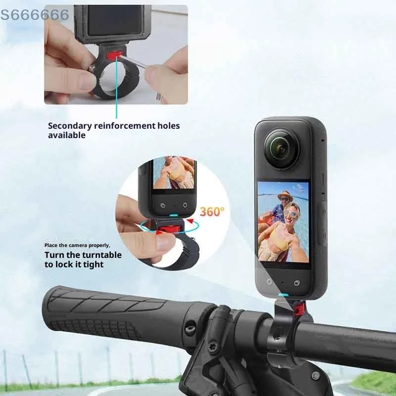 

1/4 Screw Mount Seatpost Clamp for Camera 12 11 Bike Accessories Motorcycle Bicycle Handlebar Clip Metal Bracket