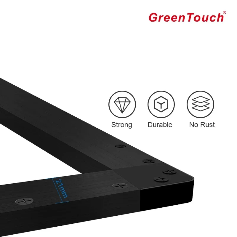 GreenTouch 98-Inch Commercial Interactive IR Multi-IR 40 Point Touch Infrared Touch Screen Frame Industrial Computer PC Stock