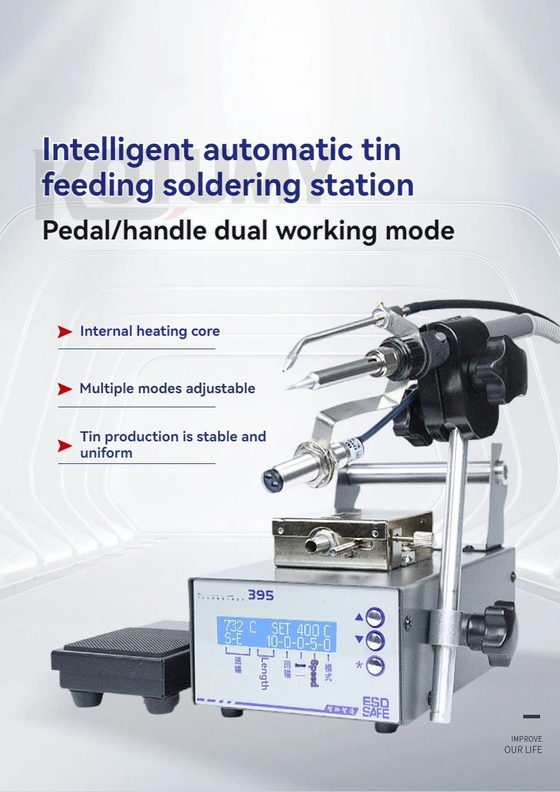 

AC220V ZJ395DG Professional welding battery circuit board soldering station fully automatic tin dispensing