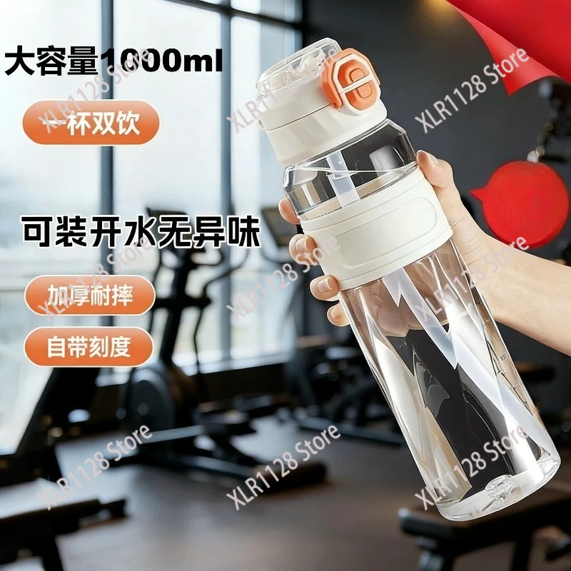 

Portable Large Capacity Sports Water Bottle Heat Resistant Tritan material Plastic Cup for Outdoor Fitness