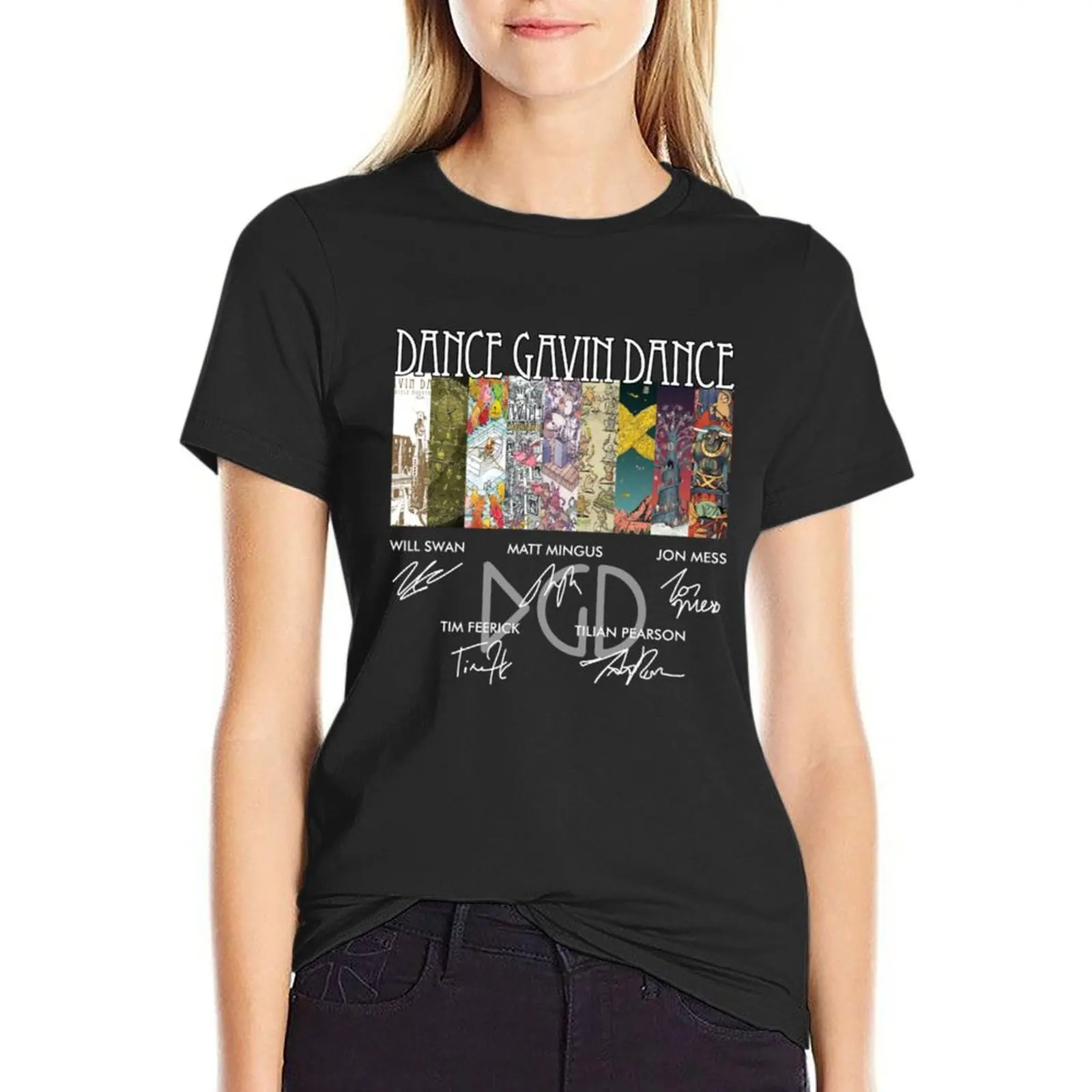 Dance Gavin Dance Band T-Shirt summer top summer tops Womens clothing