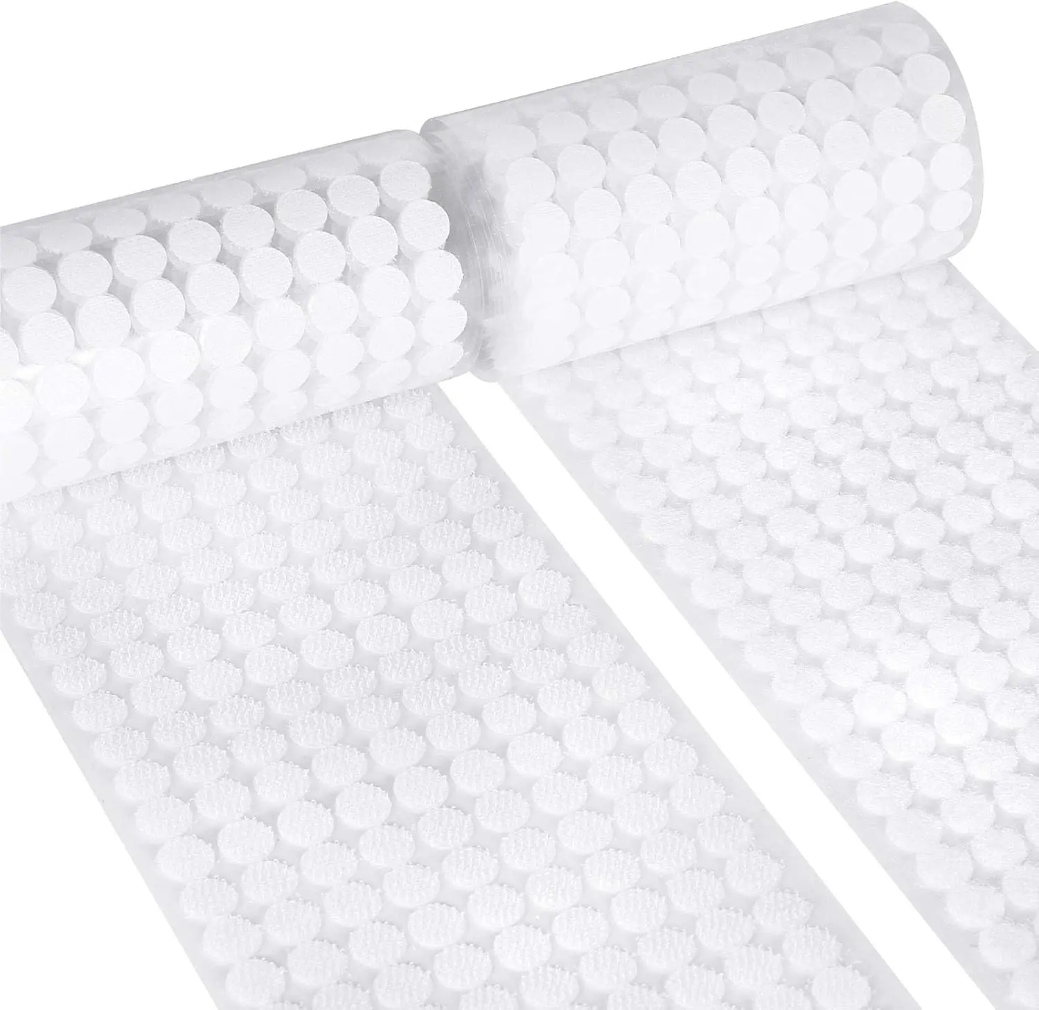 

Self Adhesive Dots 2000pcs (1000 Pairs) Strong Adhesive 0.39 inch Diameter Sticky Back Hook and Loop Dots Waterproof for