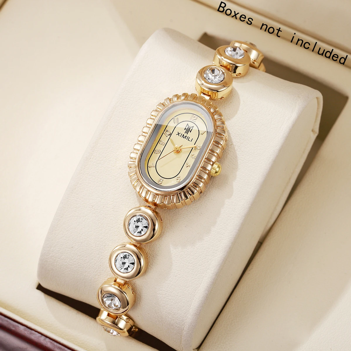 Elegant Women Quartz Watchs Fashion Rhinestone Bracelet Strap Quartz Wristwatch Reloj Mujer Girls Clock GiftWithout Box