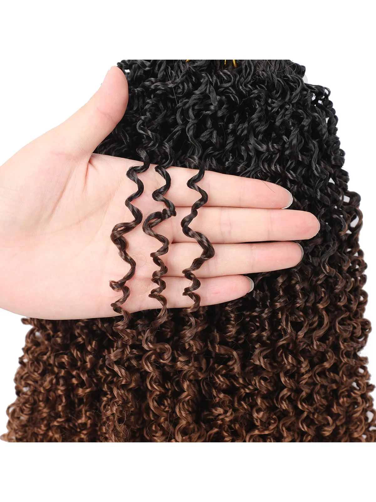 Yanky Twist gehaakte haarextensies |   8" 10" 12" 14" lengtes |   7 stuks/pak |   Synthetisch vlechthaar