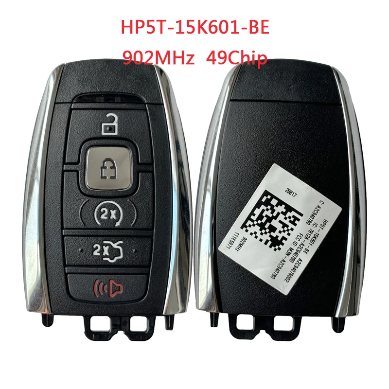 

TXK029008 PN HP5T-15K601-BE для Lincoln MKC MKZ MKX Smart Remote Key 5 Button 902MHz HITAG PRO Chip M3N-A2C940780