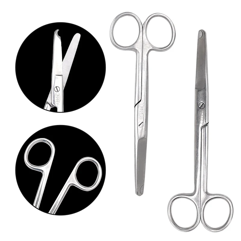 1pc Stitch Scissors Remove Suture Scissors Surgery Wire Cutter Medical Trimming Crescent Notch Scissors 14/16cm