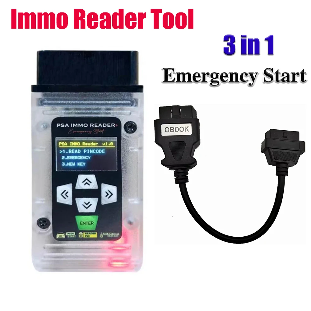 

3 in 1 Emergency Start Device For PSA Immo Reader Car Diagnostic Tools For Fiat bypass For BMW Force Ignition Tool Plug and Play