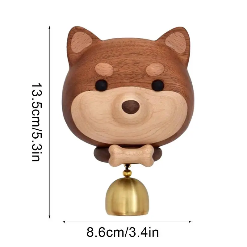 Wooden Doorbell Dog Shape Creative Handmade Doorbell Cute Room Homestay Restaurant Decoration Accessories Home Decor Gift