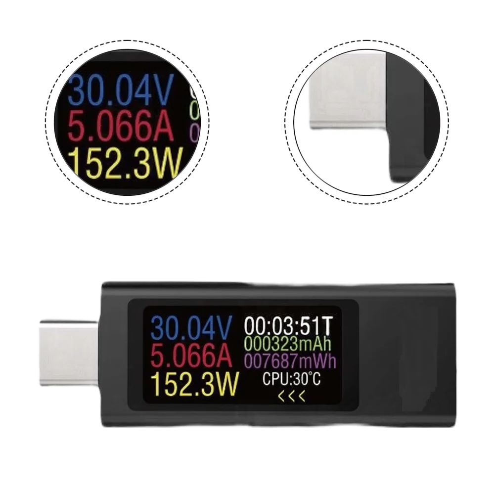 

Тестер зарядного устройства для мобильного телефона с цифровым дисплеем, измеряет напряжение, ток и мощность, поддерживает режим быстрой зарядки PD QC.