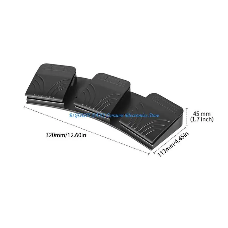 Pedal USB com macros customizáveis ​​para multimídia e controle equipamentos