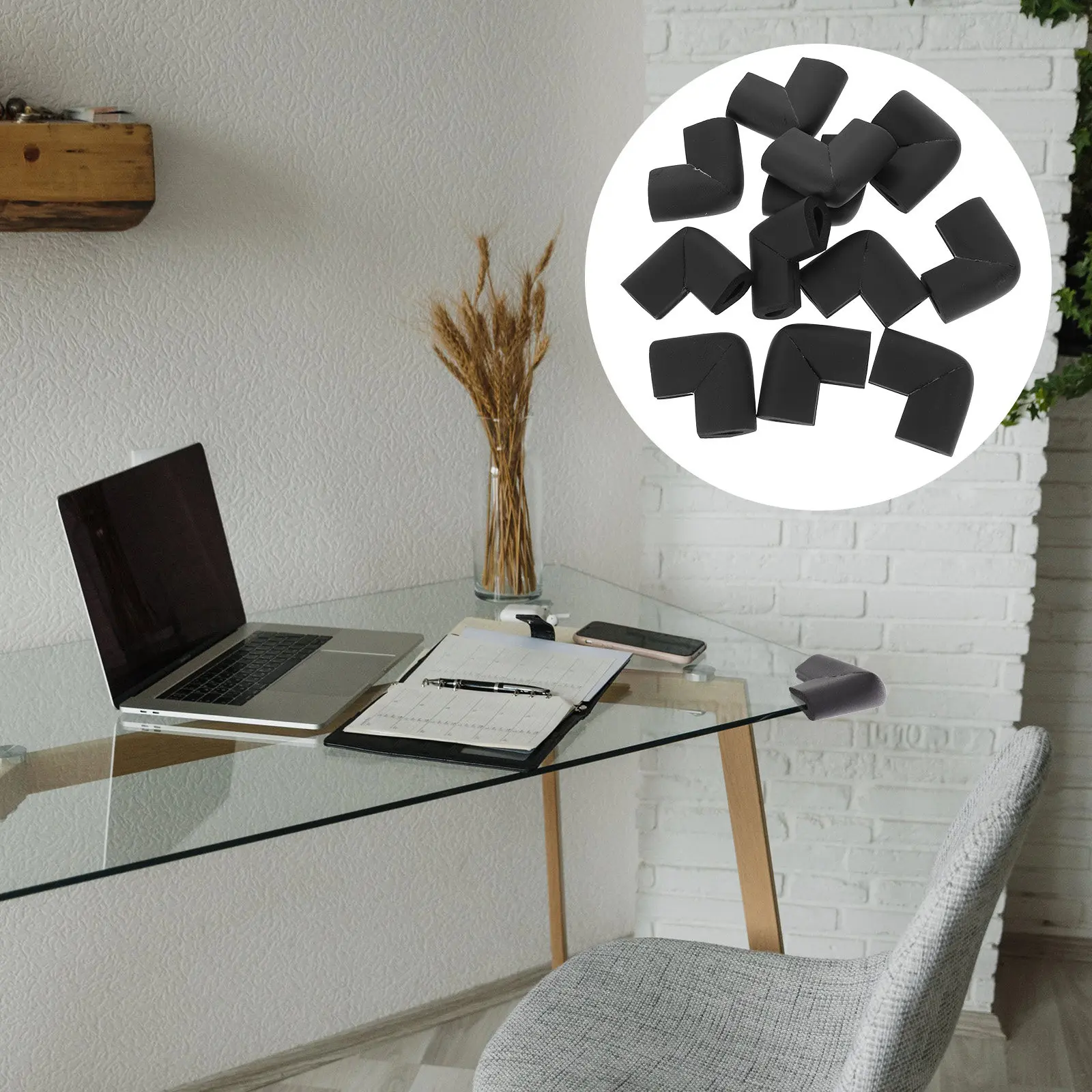 

12 шт. U-образные защитные уголки из пеноматериала, мягкие защитные накладки для мебели, защитные чехлы для углов при транспортировке и перемещении, для обеспечения безопасности углов