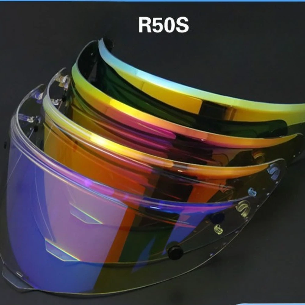 Replacement Motorcycle Helmet Visor Compatible with R50S Helmet, Electroplating Photochromic Film Universal Anti Fog Sticker