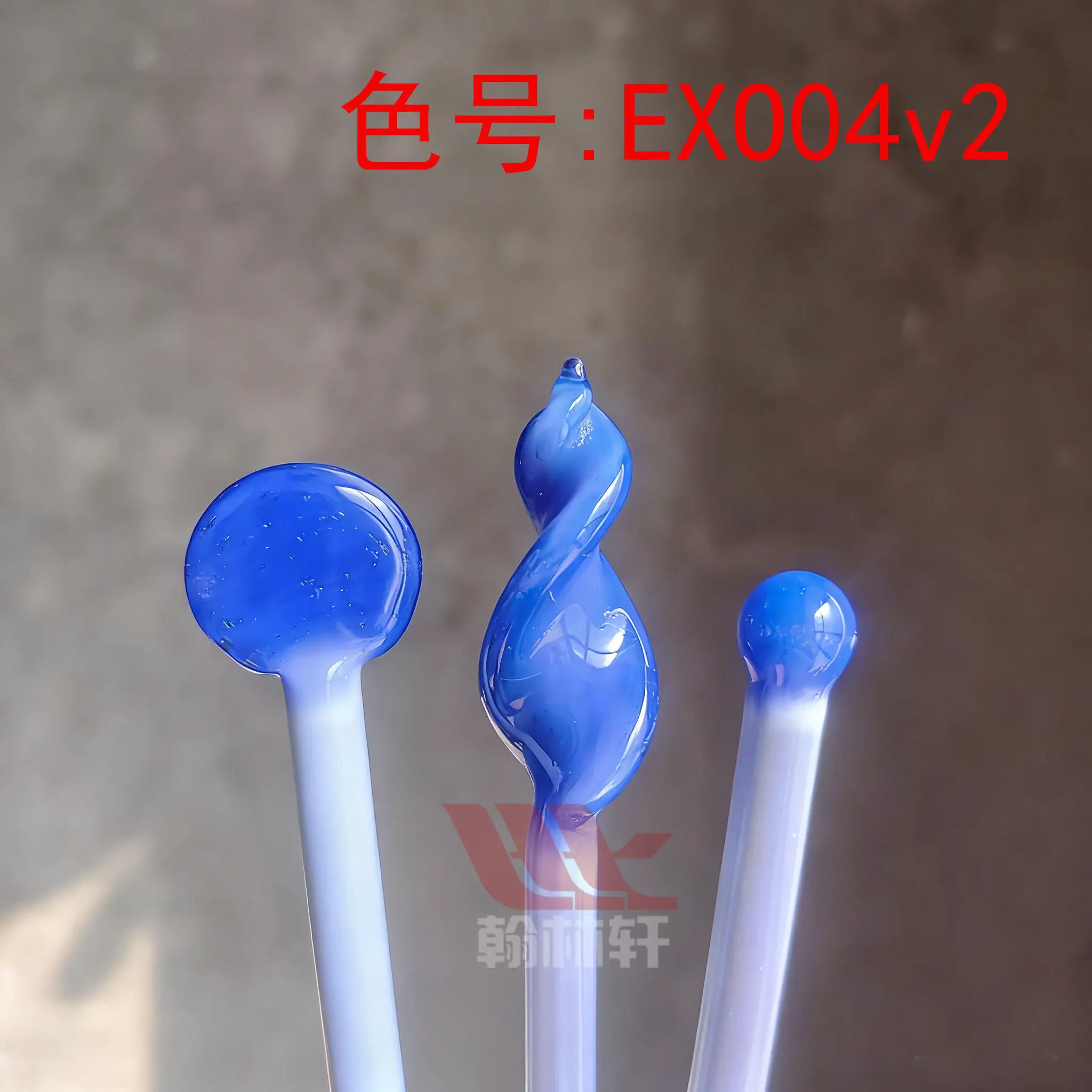 Exp04V2 New Borosilicate Color-changing Glass Rod Burned Glass Hard Material Glazed Material Weighs 0.5KG