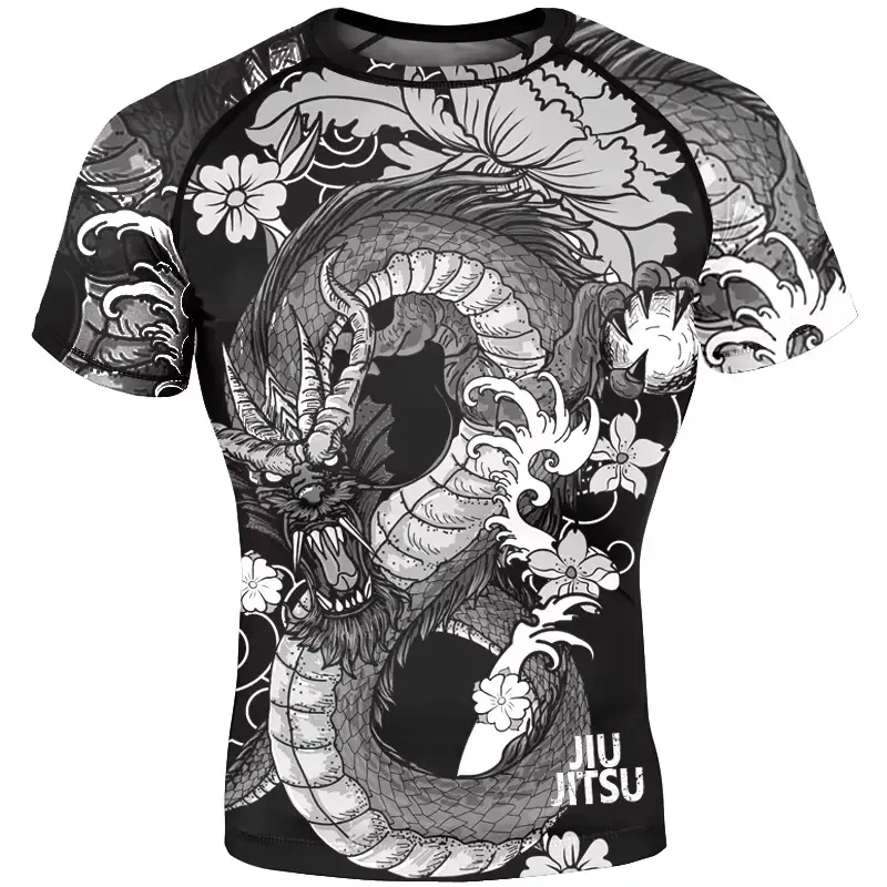 2026 Men's Quick-Dry Breathable Short-Sleeve Sport T-Shirt for Outdoor Activities Street Workout Boxing Jiu-Jitsu Fitness