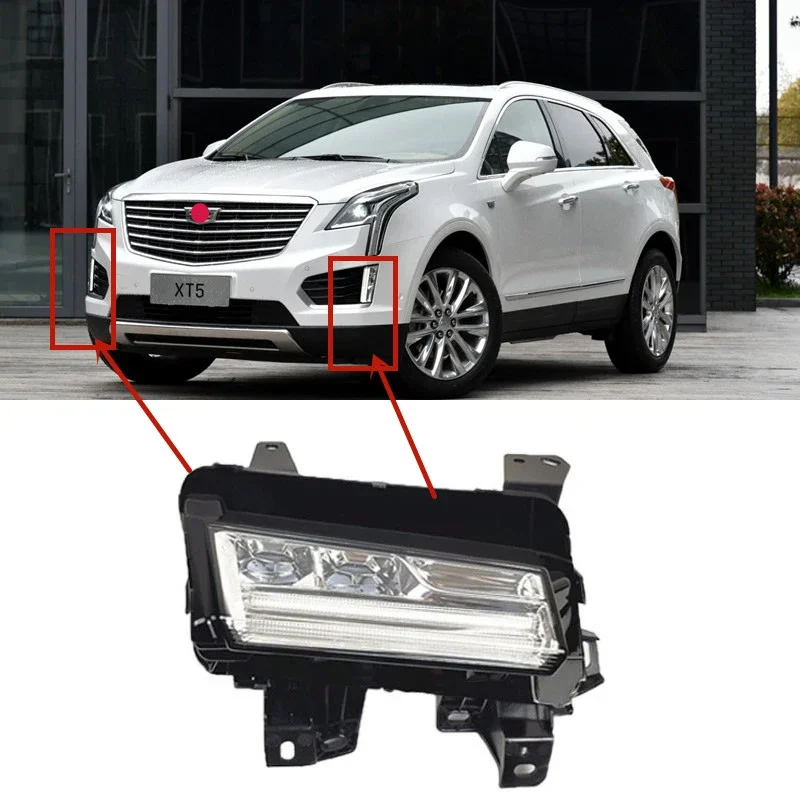 For Cadillac XT5 2016 2017 2018 2019 2020 2021 2022 Car Accessories LED Daytime driving lamp fog lamp Anti-fog lamp Bumper Light