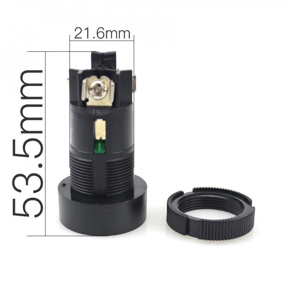 5PCS 22mm Momentary Push Button Switch Red Green Blue Yellow Black White Self-resetting Button Switch 3 Pin Screws Button Switch