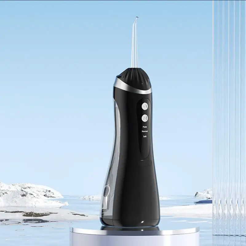 Electric portable water toothbrush - a home dental cleaner suitable for orthodontic care, gum and tooth protection