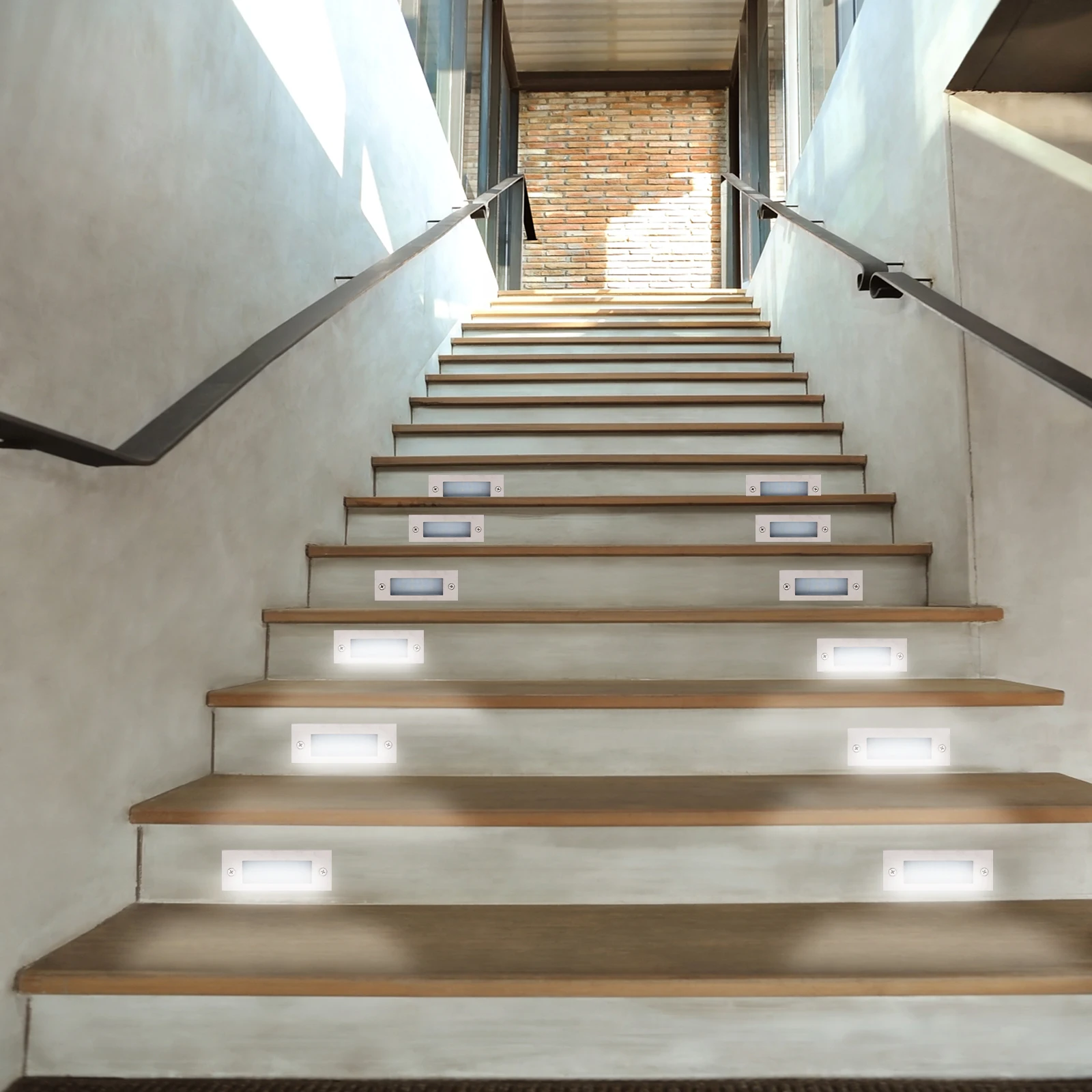 

Wall Lights Garden Stair Lamp Landscape Embedded Step Stainless Steel Outdoor Decorative LED