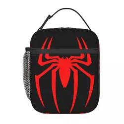 Custom Spiderman Cartoon Superhero Thermal Insulated Lunch Bags Women Portable Bento Box for Kids School Children Food Tote Bags