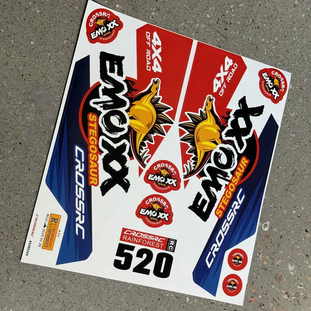 

CROSSRC Big Dinosaur 4WD Truck Rally Color Patch Set Interior Front Grille