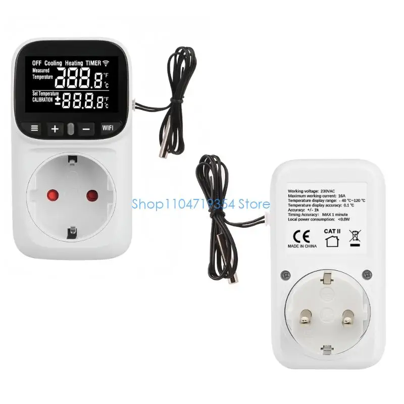 0XLD Temperature Heating Cooling Controllers Socket for Indoor, Greenhouses Enduring