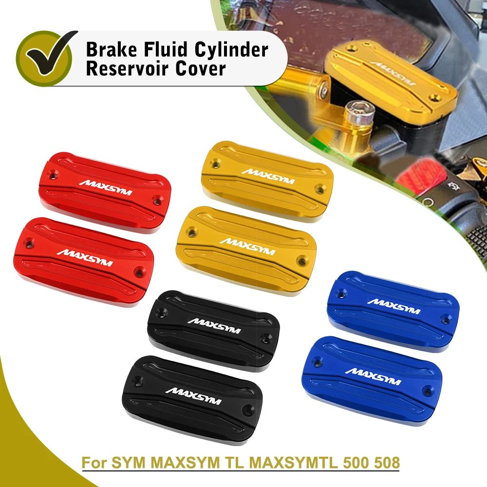 For SYM MAXSYM TL MAXSYMTL 500 508 Motorcycle Front Brake Master Cylinder Clutch Reservoir Cover Cap Guide Maxsym TL500 TL508R